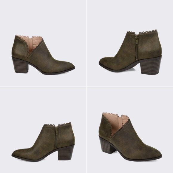 Journee Tessa Cutout Bootie in Faux Leather | Size: 8 - Picture 8 of 8